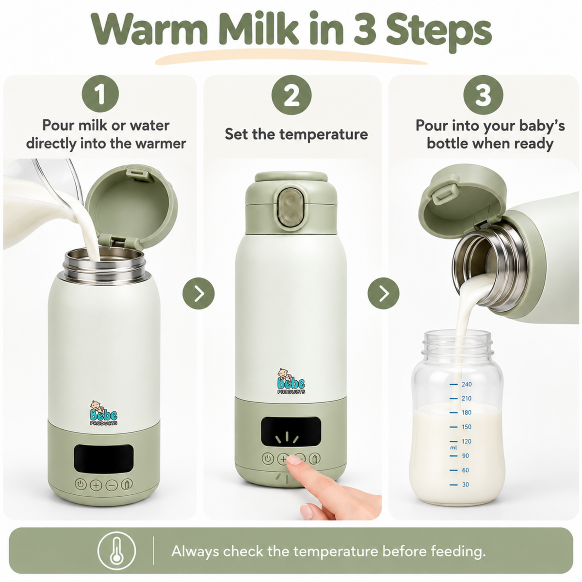 Travel Baby Bottle Warmer