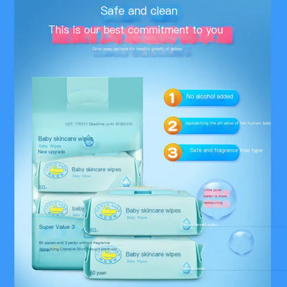 Crocodile Baby Wet Wipes for Infants and Kids