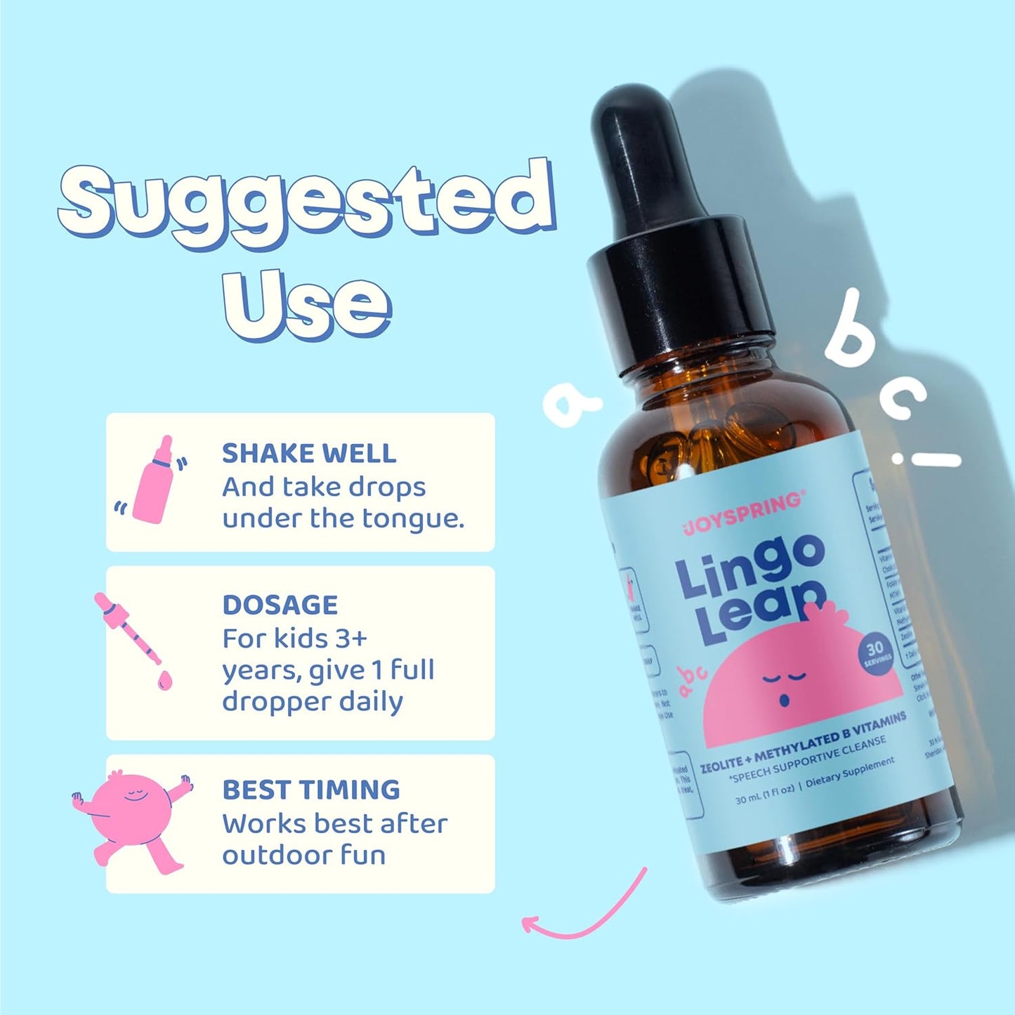 Bebe Lingo Leap Zeolite Drops – Kids’ Natural Detox Support (30 mL)