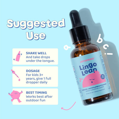 Bebe Lingo Leap Zeolite Drops – Kids’ Natural Detox Support (30 mL)