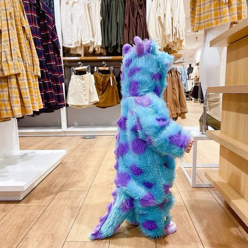 Cute Animal Baby Jumpsuit With Hooded Zipper