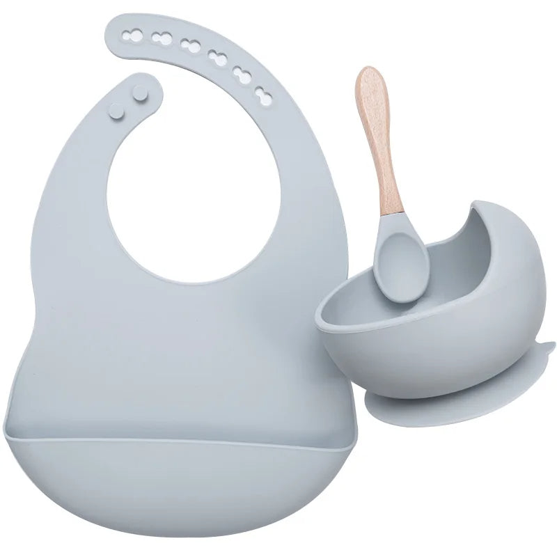 Silicone Baby Feeding Tableware Set